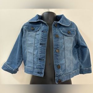 Gymboree Baby Girl’s Size 18-24 Months Denim Jean Jacket “SUPER CUTE” EUC